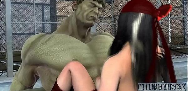  Hulk smashes into Electra s tight cunt Bhuttuwap.In